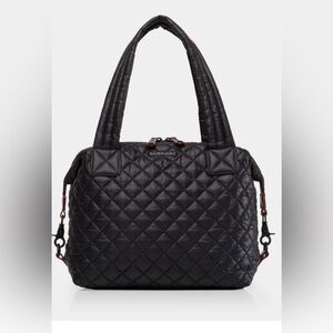 MZ Wallace Quilted medium Sutton Black Tote/crossbody bag!